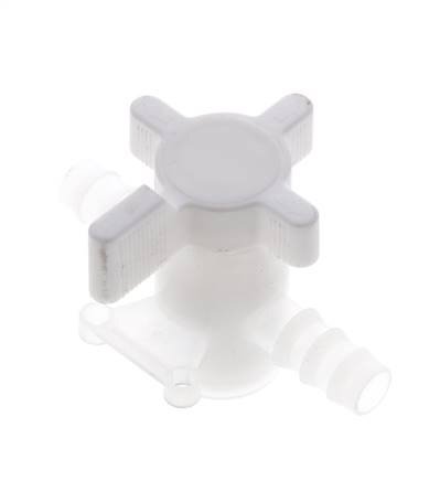 Válvula de bola de 2 vías de PVDF 10 mm Hose Barbs