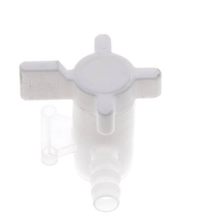 Válvula de bola de 2 vías de PVDF 10 mm Hose Barbs