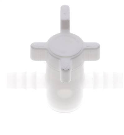 Válvula de bola de 2 vías de PVDF 10 mm Hose Barbs