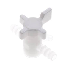 Válvula de bola de 2 vías de PVDF 10 mm Hose Barbs