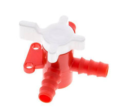 Válvula de bola de 3 vías de PE Barras de manguera de 3/8'' (9 mm)