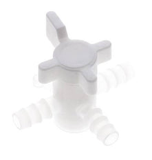 Válvula de bola de 3 vías de PVDF 10 mm Hose Barbs