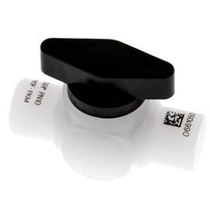 Válvula de bola de 2 vías de PVDF G 1/4'' FKM Vacío