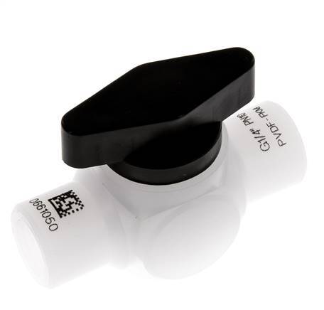 Válvula de bola de 2 vías de PVDF G 1/4'' FKM Vacío