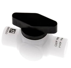 Válvula de bola de 2 vías de PVDF G 1/4'' FKM Vacío
