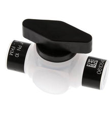 Válvula de bola de 2 vías PFA G 1/4'' FKM Vacío