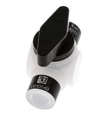 Válvula de bola de 2 vías PFA G 1/4'' FKM Vacío