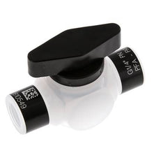 Válvula de bola de 2 vías PFA G 1/4'' FKM Vacío