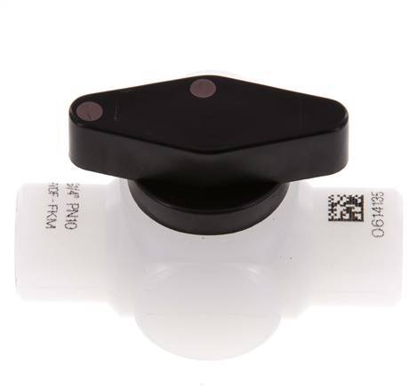 Válvula de bola de 3 vías de PVDF G 1/4'' FKM Vacío