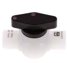 Válvula de bola de 3 vías de PVDF G 1/4'' FKM Vacío