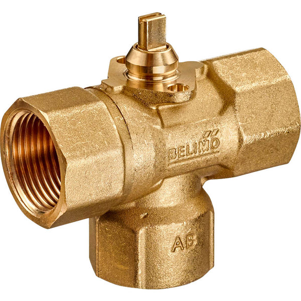 Belimo Válvula De Bola De 3 Vías Rp3/4 Kvs4 24VAC/DC Prueba De Fallos 75s MP-Bus 1Nm IP40 Terminal C320Q-J/CQK24A-MPL-T
