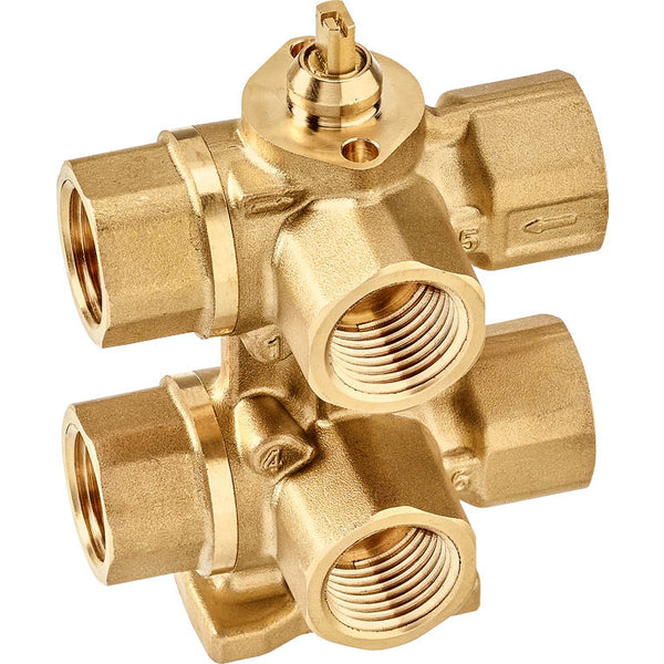 Belimo Válvula Modulante De 6 Vías Rp1/2 Kvs0.63 24VAC/DC 75s 0-10V 1Nm IP40 Terminal R3015-P63-P63-B1/CQ24A-SZ-T