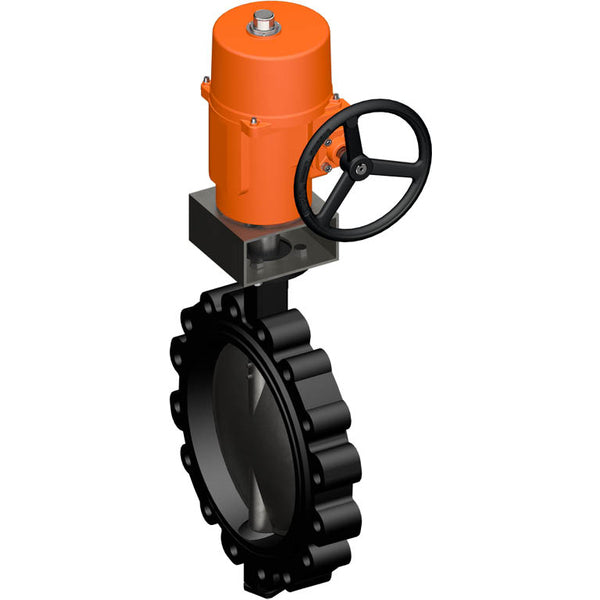 Belimo Válvula Mariposa DN500/PN16 Lug 120-240VAC/DC 2&3-Punto GGG40 EPDM IP67 ISO 5211 Terminales 68s 2000Nm D6500NL/SY9-230A-3-T