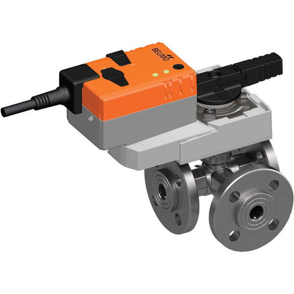 Belimo Válvula Modulante De 3 Vías DN20 Brida Kvs6.3 24VAC/DC 9s 0-10V 8Nm IP54 R7020R6P3-B1/NRQ24A-SZ