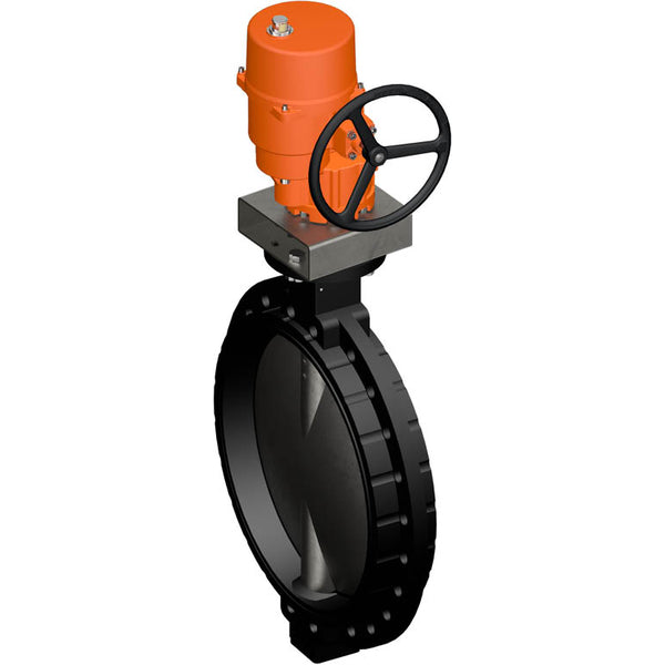 válvula Mariposa Belimo DN600/PN16 Wafer 120-240VAC/DC 2&3-Punto GGG40 EPDM IP67 ISO 5211 terminal 73s 2500Nm D6600N/SY10-230A-3-T