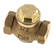 G 1/2'' Latón Rojo Válvula De Retención De Pistón 20 Bar (290 Psi) Alta Resistencia