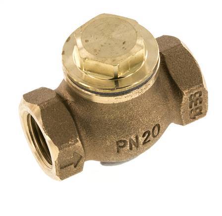 G 1/2'' Latón Rojo Válvula De Retención De Pistón 20 Bar (290 Psi) Alta Resistencia