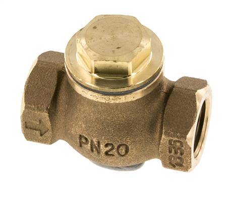 G 1/2'' Latón Rojo Válvula De Retención De Pistón 20 Bar (290 Psi) Alta Resistencia