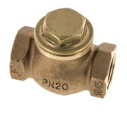 G 3/4'' Latón Rojo Válvula De Retención De Pistón 20 Bar (290 Psi) Alta Resistencia