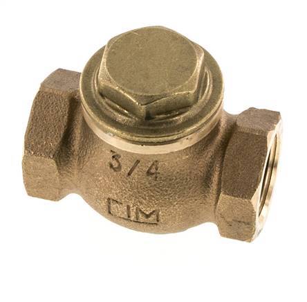 G 3/4'' Latón Rojo Válvula De Retención De Pistón 20 Bar (290 Psi) Alta Resistencia