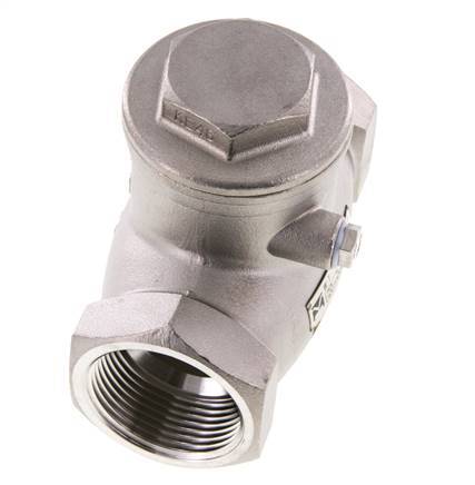 G 1-1/4'' Acero Inoxidable Válvula De Retención De Clapeta 16 Bar (232 Psi) Sello Metálico