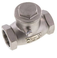 G 1-1/4'' Acero Inoxidable Válvula De Retención De Clapeta 16 Bar (232 Psi) Sello Metálico