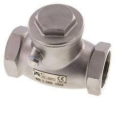 G 1-1/4'' Acero Inoxidable Válvula De Retención De Clapeta 16 Bar (232 Psi) Sello Metálico