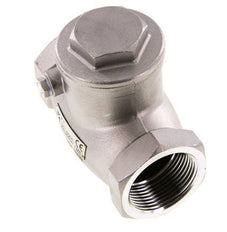 G 1-1/4'' Acero Inoxidable Válvula De Retención De Clapeta 16 Bar (232 Psi) Sello Metálico
