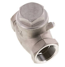 G 1-1/2'' Acero Inoxidable Válvula De Retención De Clapeta 16 Bar (232 Psi) Sello Metálico