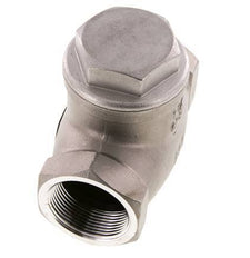 G 1-1/2'' Acero Inoxidable Válvula De Retención De Clapeta 16 Bar (232 Psi) Sello Metálico