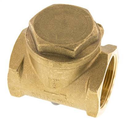 G 1-1/2'' Latón Válvula Antirretorno De Clapeta 10 Bar (145 Psi) Sello Metálico