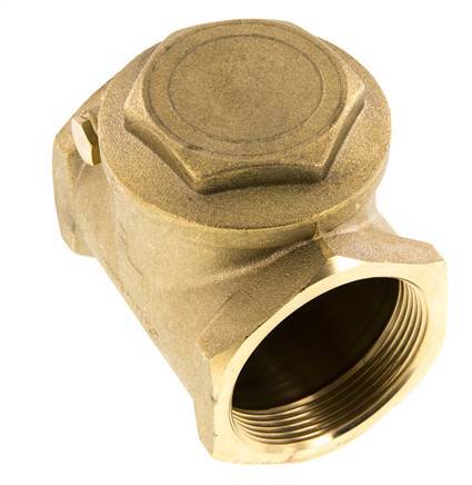 G 2'' Latón Válvula Antirretorno De Clapeta 10 Bar (145 Psi) Sello Metálico