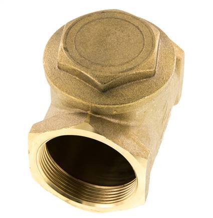 G 2'' Latón Válvula Antirretorno De Clapeta 10 Bar (145 Psi) Sello Metálico