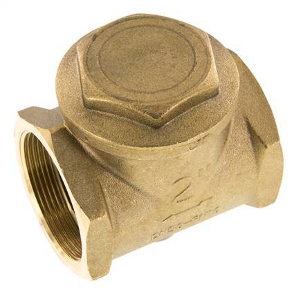 G 2'' Latón Válvula Antirretorno De Clapeta 10 Bar (145 Psi) Sello Metálico