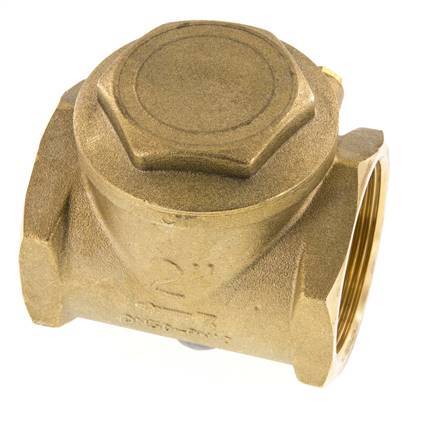 G 2'' Latón Válvula Antirretorno De Clapeta 10 Bar (145 Psi) Sello Metálico