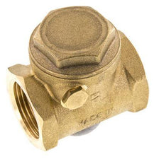 G 1'' Latón Válvula Antirretorno De Clapeta 12 Bar (174 Psi) NBR Sello Blando