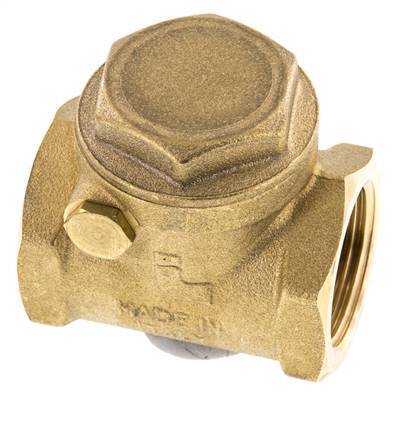 G 1'' Latón Válvula Antirretorno De Clapeta 12 Bar (174 Psi) NBR Sello Blando