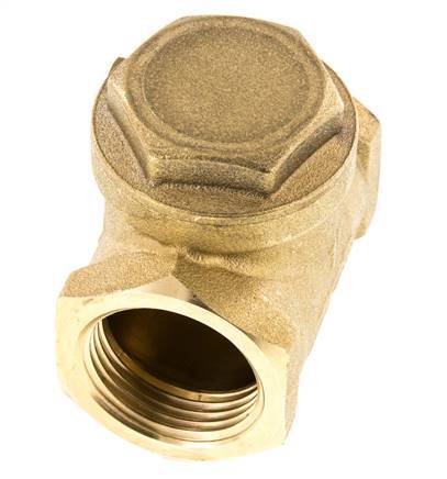 G 1'' Latón Válvula Antirretorno De Clapeta 12 Bar (174 Psi) NBR Sello Blando