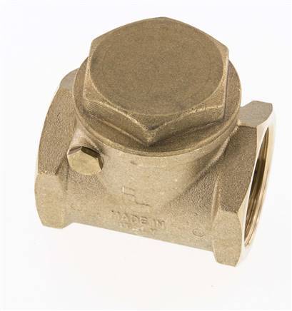 G 1-1/2'' Latón Válvula Antirretorno De Clapeta 10 Bar (145 Psi) Sello Blando