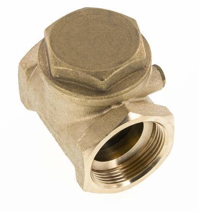 G 1-1/2'' Latón Válvula Antirretorno De Clapeta 10 Bar (145 Psi) Sello Blando
