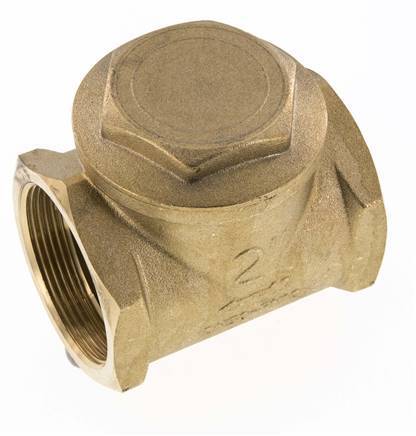 G 2'' Latón Válvula Antirretorno De Clapeta 10 Bar (145 Psi) Sello Blando