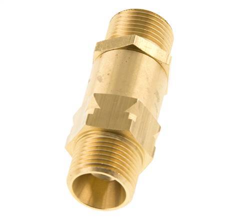 G 3/8'' Rosca Macho Latón Válvula Antirretorno 0.4-40 Bar (5.8-580 Psi)