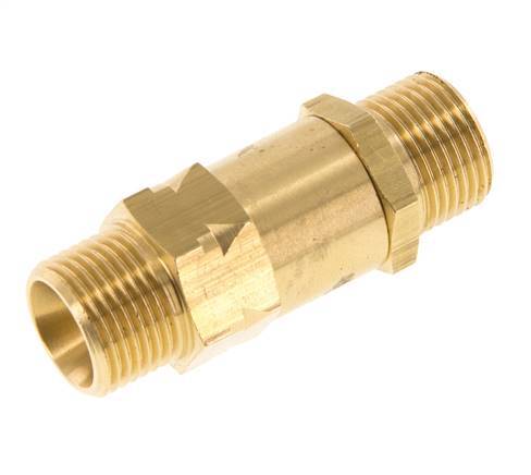 G 3/8'' Rosca Macho Latón Válvula Antirretorno 0.4-40 Bar (5.8-580 Psi)