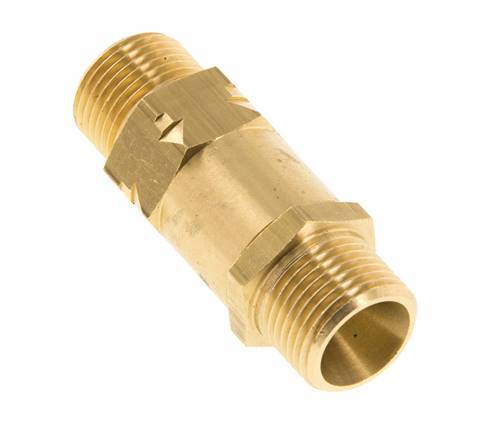 G 3/8'' Rosca Macho Latón Válvula Antirretorno 0.4-40 Bar (5.8-580 Psi)