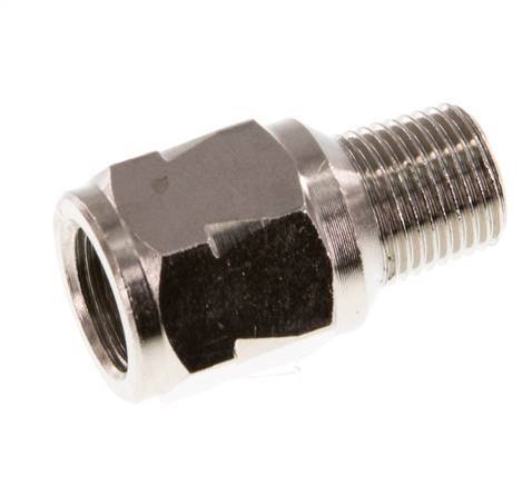 R/Rp 1/8'' M/F Mini Válvula Antirretorno Niquelado Latón 10 Bar (145 Psi) NBR Con Resorte