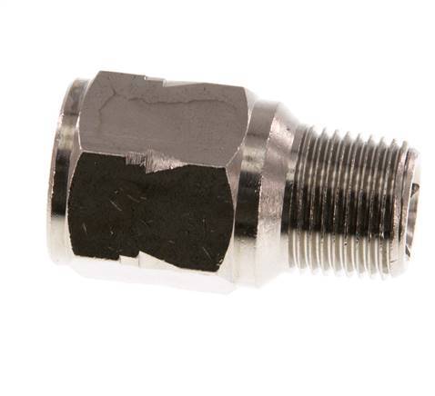 R/Rp 3/8'' M/F Mini Válvula Antirretorno Niquelado Latón 10 Bar (145 Psi) NBR Con Resorte