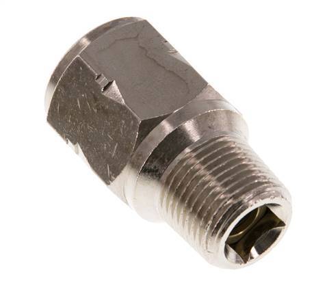 R/Rp 3/8'' M/F Mini Válvula Antirretorno Niquelado Latón 10 Bar (145 Psi) NBR Con Resorte