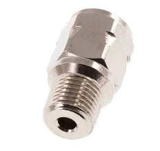 R/Rp 1/4'' M/F Mini Válvula Antirretorno Niquelado Latón 10 Bar (145 Psi) NBR Sin Resorte