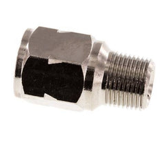R/Rp 3/8'' M/F Mini Válvula Antirretorno Niquelado Latón 10 Bar (145 Psi) NBR Sin Resorte