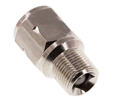 R/Rp 3/8'' M/F Mini Válvula Antirretorno Niquelado Latón 10 Bar (145 Psi) NBR Sin Resorte